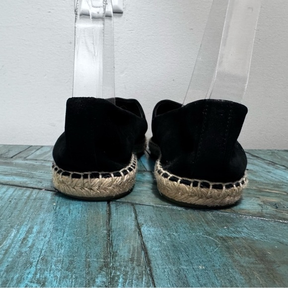 Tory Burch Embellished Espadrille Suede Jewel Perfect Black/Diamond Size 10.5 - Picture 7 of 16